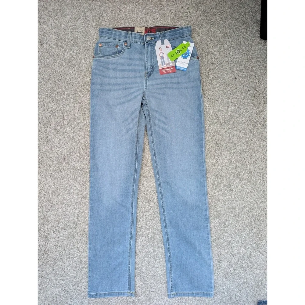 NWT Lot of 3 Levi's 514 Straight Performance Jeans Boys 16 Reg